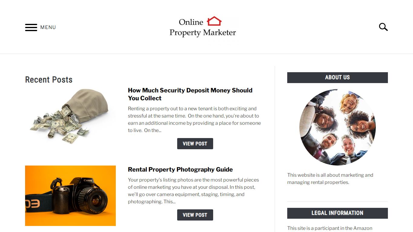 Online Property Marketer - The Rental Property Site